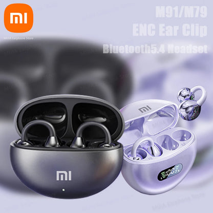 "XIAOMI M79/M91 Open-Ear Wireless Earphone - Bluetooth 5.4, Touch Control, ENC Noise Cancelling Headset"