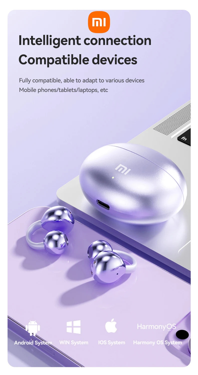 "XIAOMI M79/M91 Open-Ear Wireless Earphone - Bluetooth 5.4, Touch Control, ENC Noise Cancelling Headset"