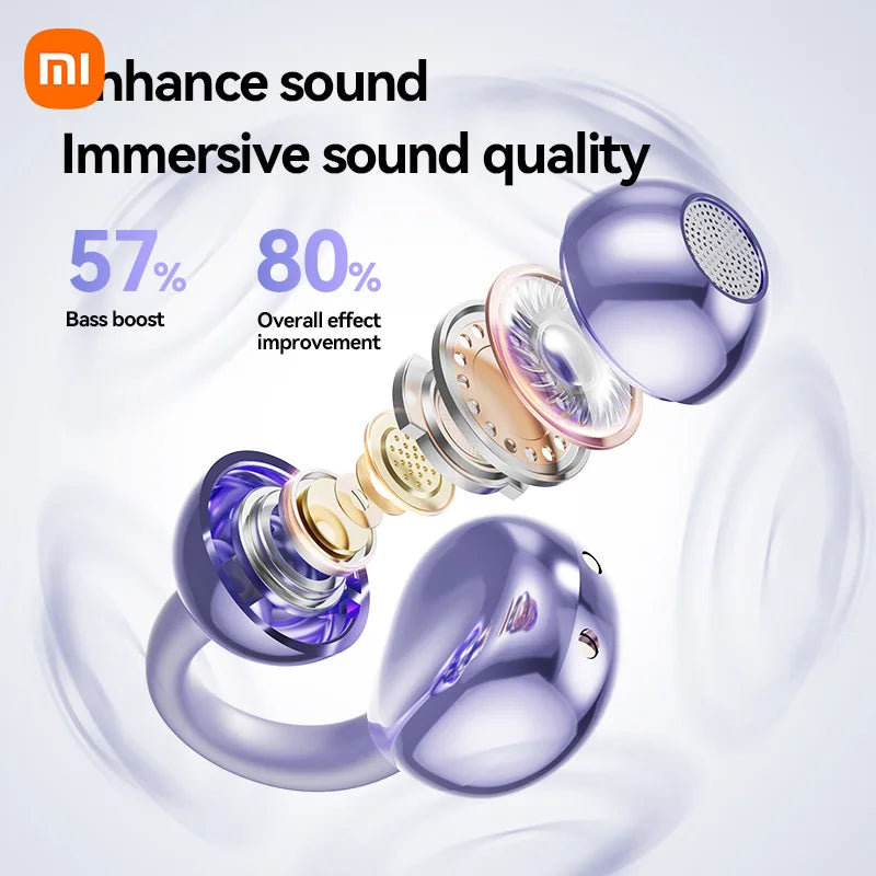 "XIAOMI M79/M91 Open-Ear Wireless Earphone - Bluetooth 5.4, Touch Control, ENC Noise Cancelling Headset"